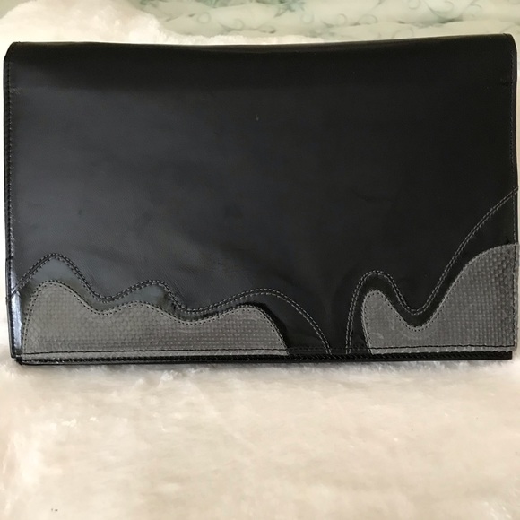 El Corte Ingles Handbags - Leather black bag.